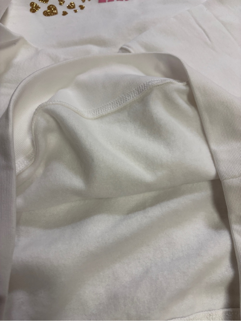 SWEATER MOM White 'MAMA EST. 2026' Sweatshirt with Pink Glitter - Picture 5 of 5